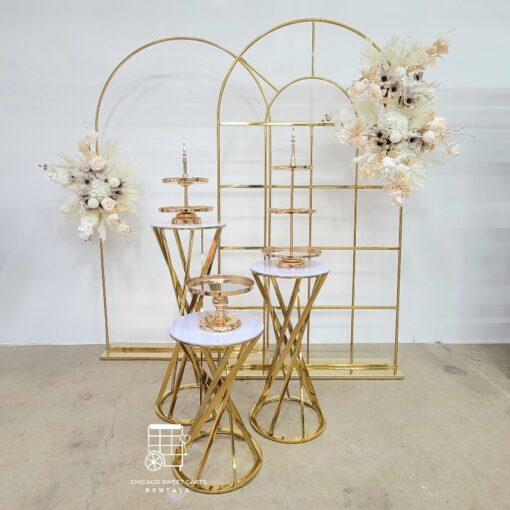 FLORAL STAND MODERN 31.5 INCH GOLD Rentals Fairview Heights IL